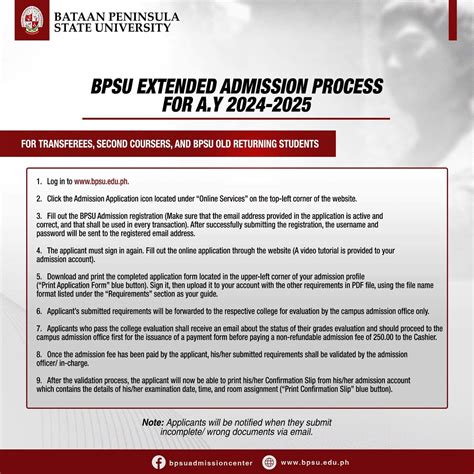 bpsu online admission|The deadline for the registration .